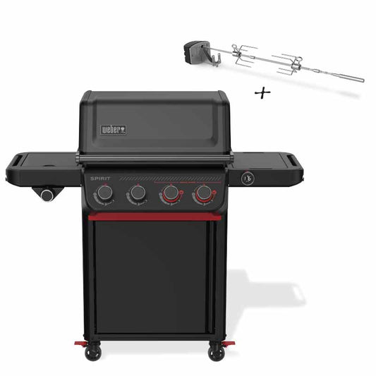 Smart Ψησταριά Υγραερίου Weber® Spirit EPX-435R - Stealth® Edition + Σούβλα ΜΕ ΔΩΡΟ GRIDDLE GBS