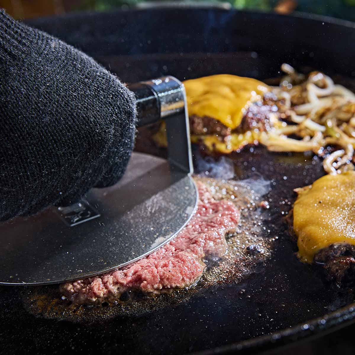 Weber® Griddle Burger Press - Stainless Steel