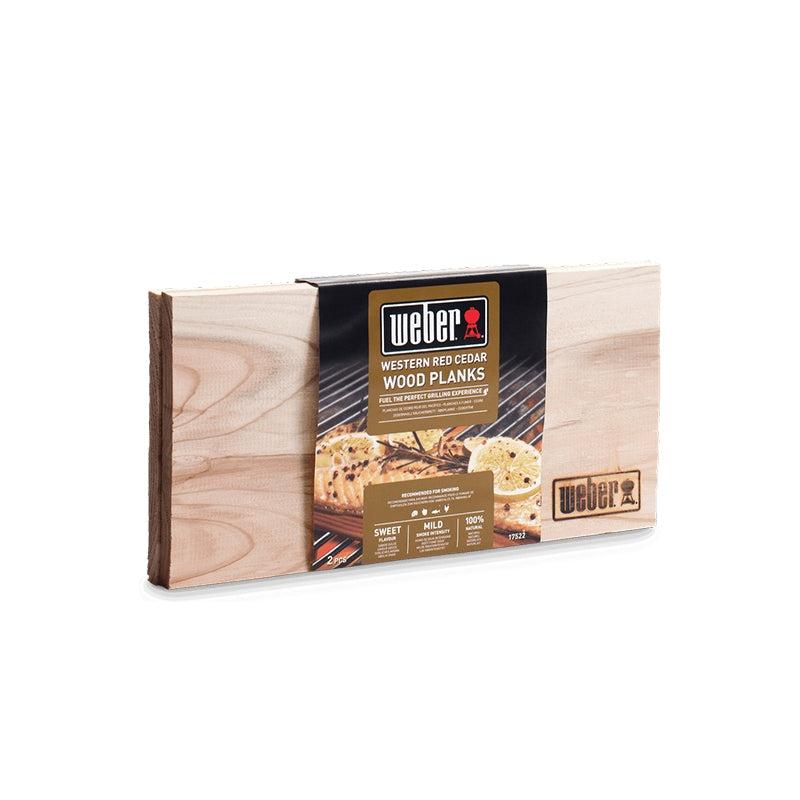 Weber® Ξύλινες Πλάκες Καπνίσματος Κέδρου 30x15cm - 2τμχ