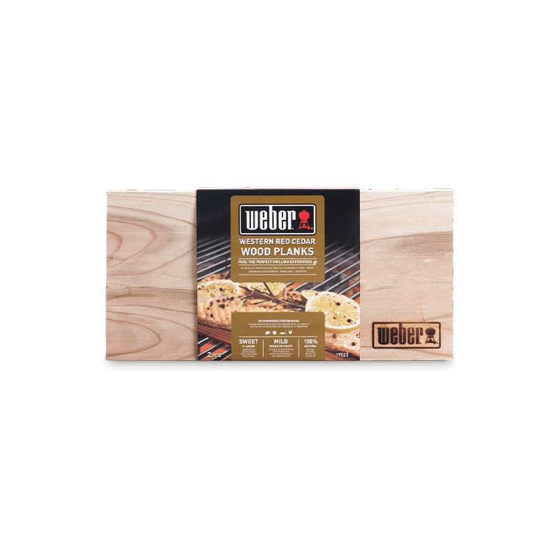 Weber® Ξύλινες Πλάκες Καπνίσματος Κέδρου 30x15cm - 2τμχ