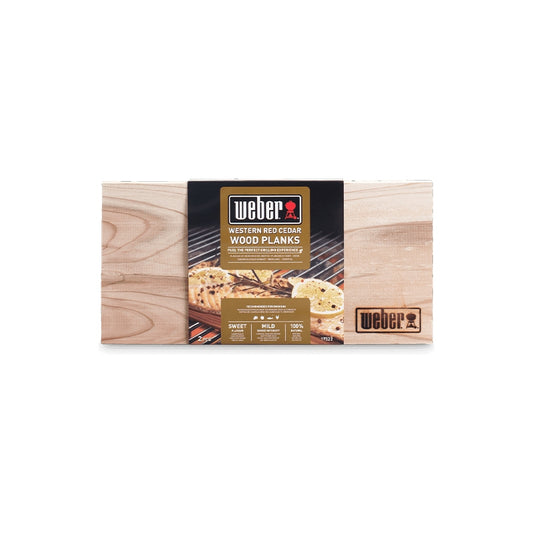Weber® Ξύλινες Πλάκες Καπνίσματος Κέδρου 30x15cm - 2τμχ