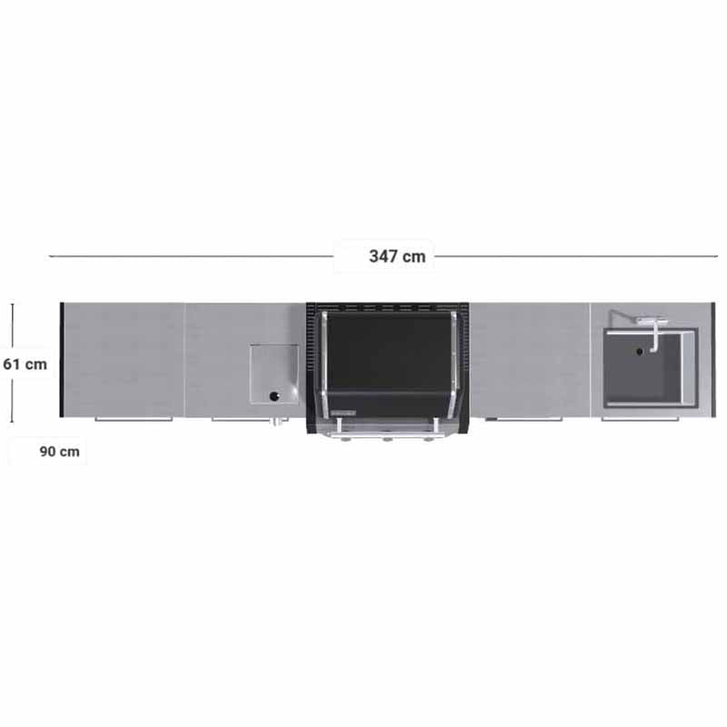 Weber Outdoor BBQ Kitchen 04 - Genesis E-335WW