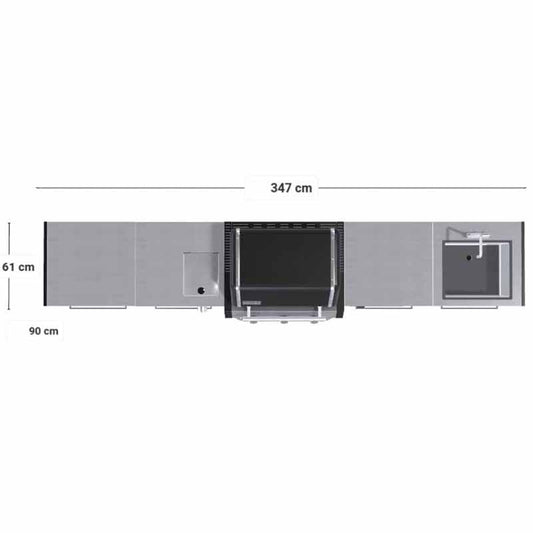 Weber Outdoor BBQ Kitchen 04 - Genesis E-335WW
