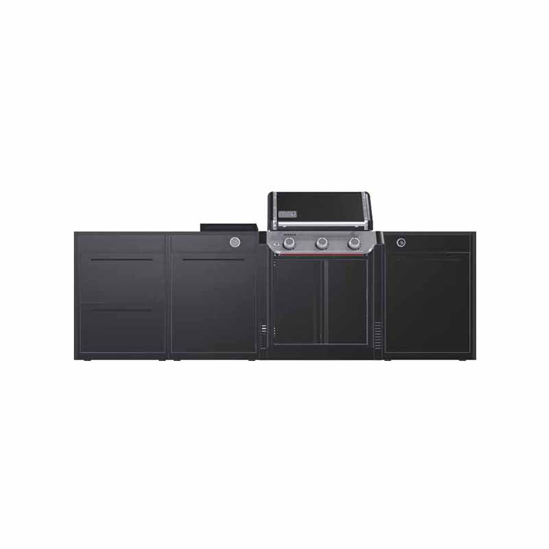 Weber Outdoor BBQ Kitchen 08 - Genesis E-335WW - Dekton