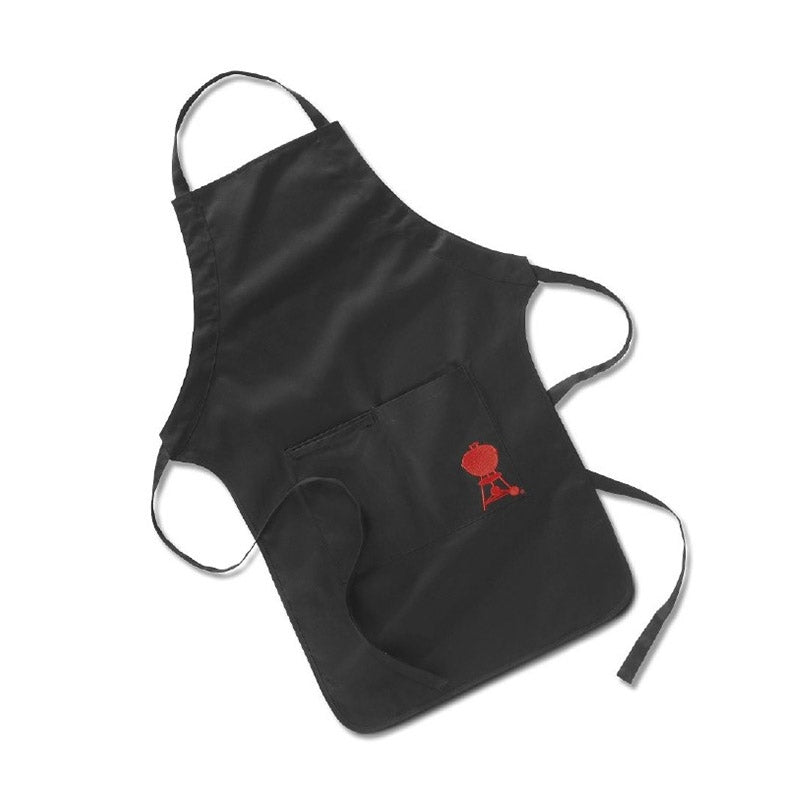 Weber® Ποδιά BBQ Με Κόκκινη Ψησταριά Kettle - Black