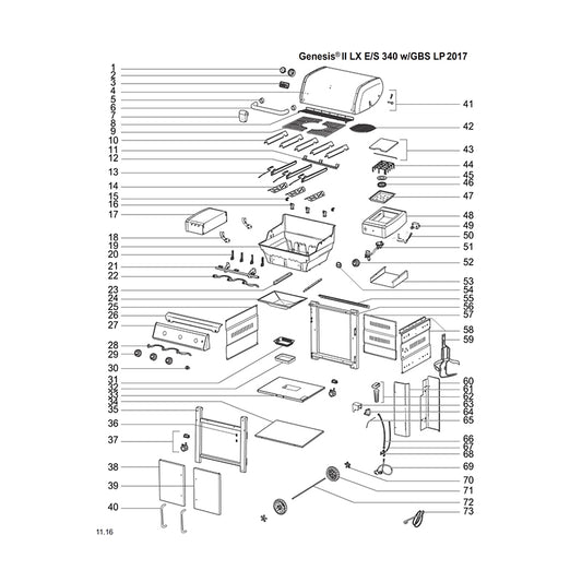 Weber® Σετ Ρυθμιστές Θερμοκρασίας (Knob Κit) Για Genesis II