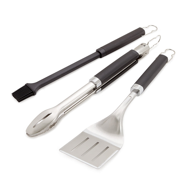 Weber® Σετ Εργαλείων BBQ 3τμχ - Σπάτουλα, Λαβίδα Ακριβείας & Πινέλο Σιλικόνης -