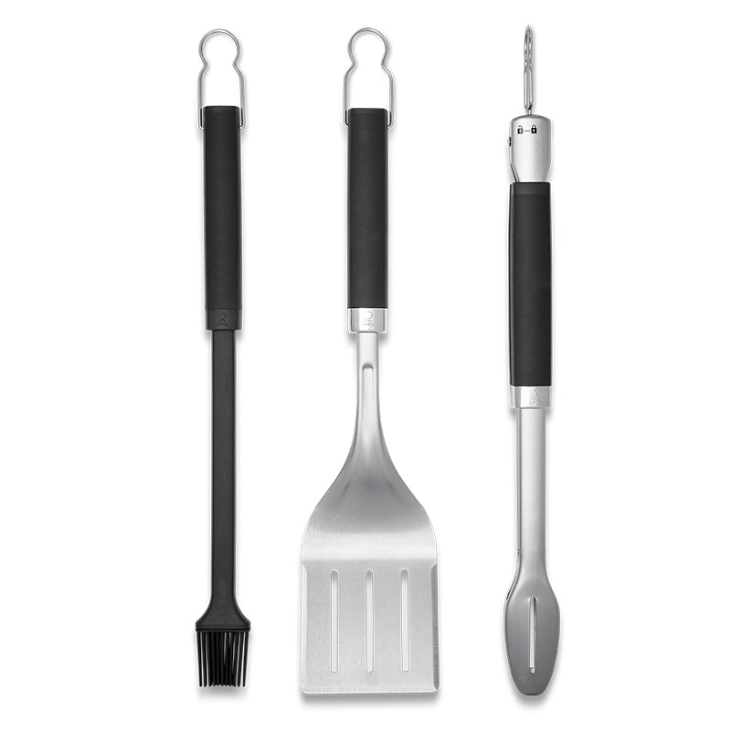 Weber® Σετ Εργαλείων BBQ 3τμχ - Σπάτουλα, Λαβίδα Ακριβείας & Πινέλο Σιλικόνης -