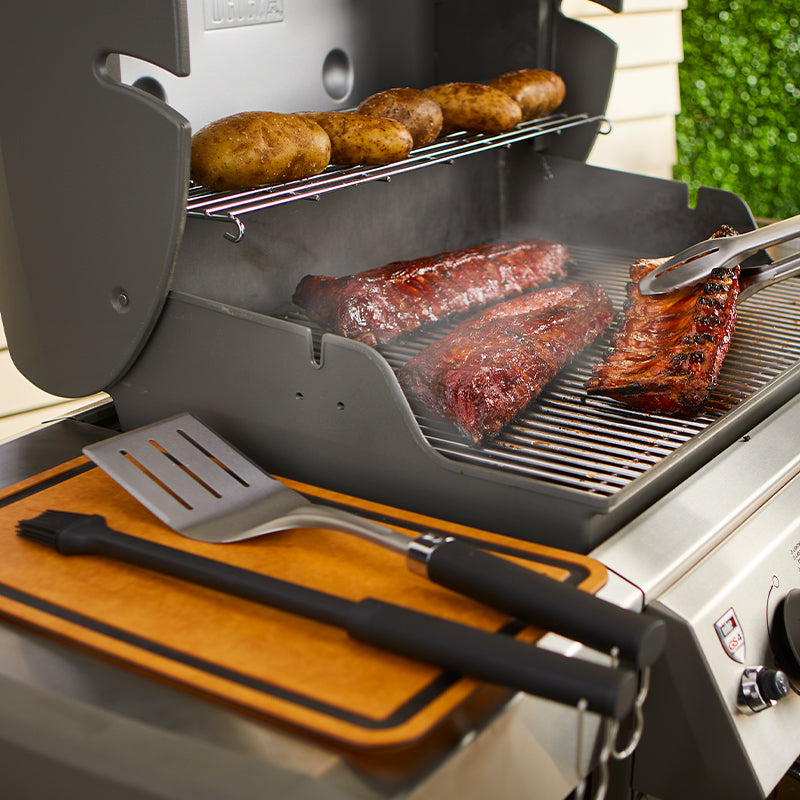 Weber® Σετ Εργαλείων BBQ 3τμχ - Σπάτουλα, Λαβίδα Ακριβείας & Πινέλο Σιλικόνης -