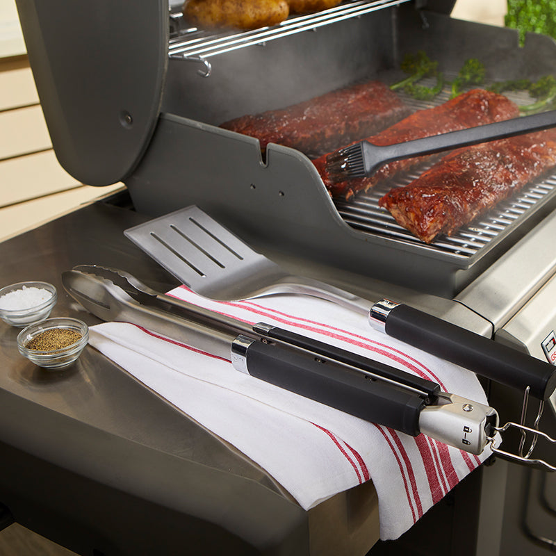 Weber® Σετ Εργαλείων BBQ 3τμχ - Σπάτουλα, Λαβίδα Ακριβείας & Πινέλο Σιλικόνης -