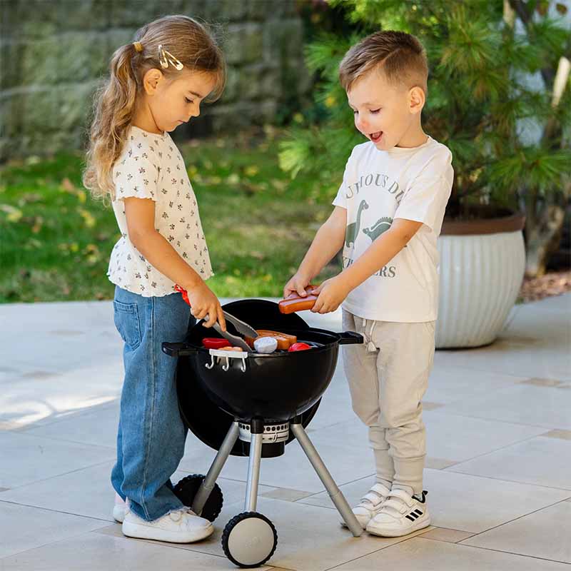 Weber One Touch Premium Kettle – Ξύλινη Παιδική Ψησταριά Με Φως Και Ήχο