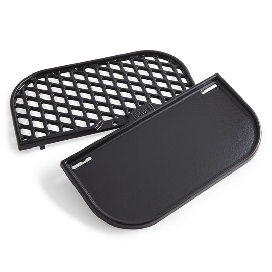 Weber® Μαντεμένια Σχάρα GBS Για Searing & Πλάκα Ψησίματος  - ΣΕΤ 2τμχ
