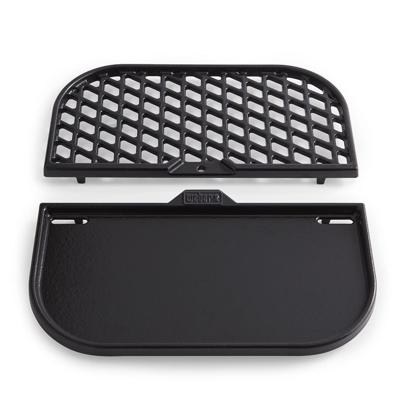 Weber® Μαντεμένια Σχάρα GBS Για Searing & Πλάκα Ψησίματος  - ΣΕΤ 2τμχ