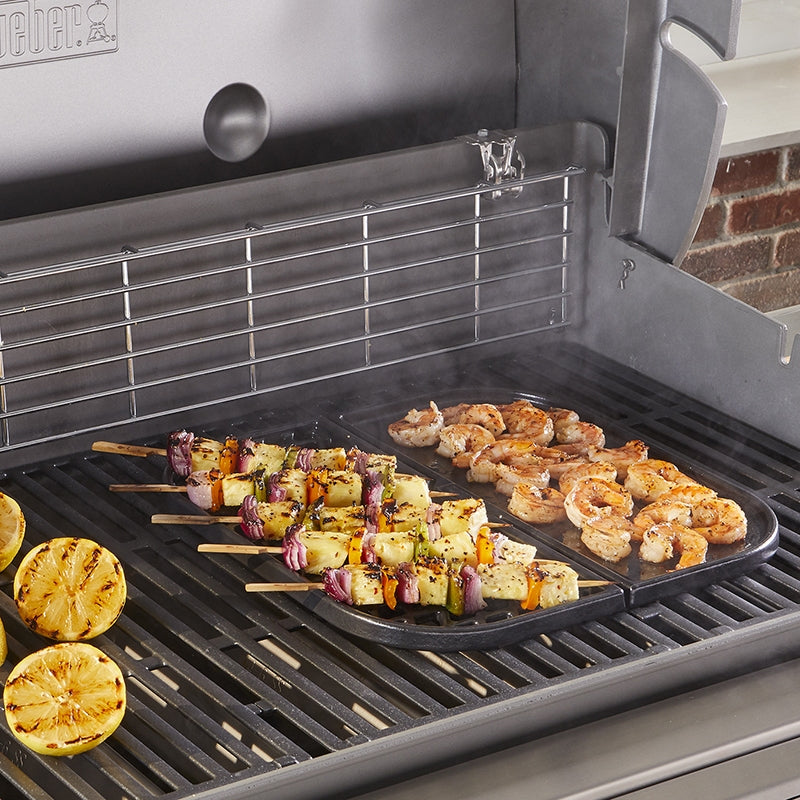 Weber® Μαντεμένια Σχάρα GBS Για Searing & Πλάκα Ψησίματος  - ΣΕΤ 2τμχ